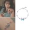 Korean Drama Nevertheless Butterfly Double Color Bracelets - Silver