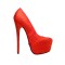 Bombshell-31 Red Satin Genuine SPECIAL 