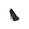 Kissable-11 - Black Glitter Pu SPECIAL