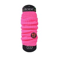 Balletcore Classic Essentials Knit Sports Aerobics Leg Warmers Leggings - Fuchsia