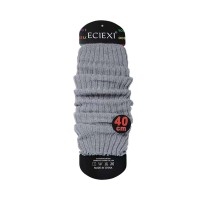 Balletcore Classic Essentials Knit Sports Aerobics Leg Warmers Leggings - Gray