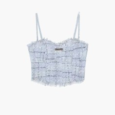 Summer Style Korean Kpop Kdrama Vest - LightBlue Polyester Cotton