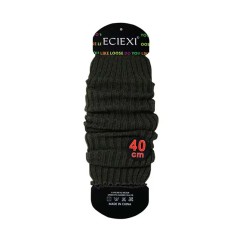 Balletcore Classic Essentials Knit Sports Aerobics Leg Warmers Leggings - Army Green