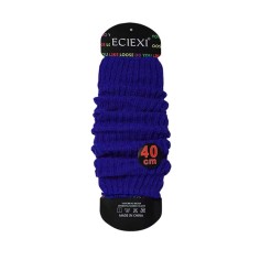 Balletcore Classic Essentials Knit Sports Aerobics Leg Warmers Leggings - Blue
