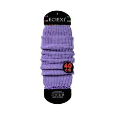 Balletcore Classic Essentials Knit Sports Aerobics Leg Warmers Leggings - Lavender