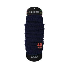 Balletcore Classic Essentials Knit Sports Aerobics Leg Warmers Leggings - Navy Blue