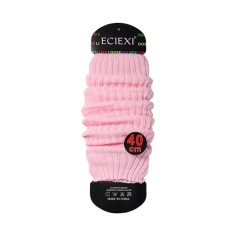 Balletcore Classic Essentials Knit Sports Aerobics Leg Warmers Leggings - Pink