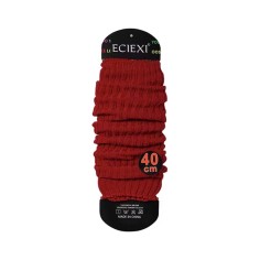 Balletcore Classic Essentials Knit Sports Aerobics Leg Warmers Leggings - Red
