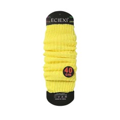 Balletcore Classic Essentials Knit Sports Aerobics Leg Warmers Leggings - Yellow