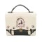 Alince Bag School Gothic Punk Style Vintage Handbag Backpack - Beige Faux Leather