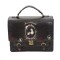 Alince Bag School Gothic Punk Style Vintage Handbag Backpack - Black Faux Leather