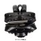 Skeleton Skull Shaped Gothic Punk Style Belt Buckle Large Backpack - Black Faux Leather