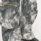 Punk Kpop Harajuku Y2k Solid High Waist Multi Pocket Loose Spice Girl Cargo Camouflage Jeans Pants - Gray Denim