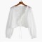 Summer Style Korean Kpop Kdrama Long Sleveed Shirt - White Polyester Cotton