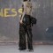 Punk Kpop Harajuku Y2k Solid High Waist Multi Pocket Loose Fit Gothic Style Streetwear Cargo Pants - Black Faux Leather