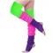 Soft Knitted Leg Cover Body Cover Yoga Dance Leggings Leg Warmers - Multicolor