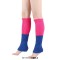 Ribbed Bright Footless 80s Neon Colored Aerobics Knit Sweet Leg Warmers Leggings - Blue HotPink