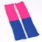 Ribbed Bright Footless 80s Neon Colored Aerobics Knit Sweet Leg Warmers Leggings - Blue HotPink
