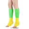 Ribbed Bright Footless 80s Neon Colored Aerobics Knit Sweet Leg Warmers Leggings - Green Yellow