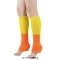 Ribbed Bright Footless 80s Neon Colored Aerobics Knit Sweet Leg Warmers Leggings - Orange Yellow