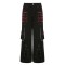Punk Kpop Harajuku Y2k High Waist Pant Grunge Cargo Pants Mall Gothic Baggy Techwear Looking Pants - Black Cotton