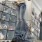 Punk Kpop Harajuku Raw Edge Design Flared Wide Leg Patchwork Pants - Blue Denim