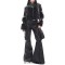 Punk Kpop Harajuku Cargo Pockets Gothic Punk Baggy Pants - Black Faux Leather