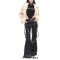 Punk Kpop Harajuku Cargo Pockets Gothic Punk Baggy Pants - Black Faux Leather
