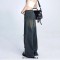 Trashy Punk Kpop Harajuku Cargo Patchwork Star Pants - Blue Denim