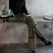 Slim Cargo Pocket 2000s Grunge Gothic Retro Punk Kpop Harajuku E-Girl Pants - LightBlue Denim