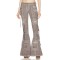 Punk Kpop Harajuku Y2k Solid Hollow Out High Waist Spliced Pocket Streetwear Wide Leg Cargo Pants - Khaki Denim