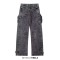 Punk Kpop Harajuku Streetwear Multiple Casual Fashion Pockets Baggy Gothic Workwear Pants - Black Denim