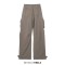 Punk Kpop Harajuku Streetwear Multiple Casual Fashion Pockets Baggy Gothic Workwear Pants - Tan Cotton