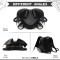 Heart Shaped Bat Wings Lace Decorated  Punk Gothic Style Backpack - Black Faux Leather