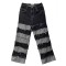 Punk Kpop Harajuku Y2k Hiphop Streetwear American Style Sleeve Gradient Patchwork Ripped Pants - Black Gray Denim