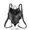Bat Decorated Punk Gothic Vampire Halloween Style Backpack - Black Faux Leather