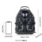 Y2K Fashion Special Shaped Alien Soldier Warrior Street Punk Gothic Creative Designed Backpack - Gray Faux Leather