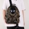 Y2K Fashion Special Shaped Alien Soldier Warrior Street Punk Gothic Creative Designed Backpack - Gray Faux Leather
