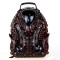 Y2K Fashion Special Shaped Alien Soldier Warrior Street Punk Gothic Creative Designed Backpack - Red Faux Leather