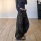 Punk Kpop Harajuku Y2k Multi Pocket Loose Parachute Oversize High Waist Baggy Leopard Pants - DarkGreen Cotton
