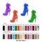 Sexy Platform Punk Goth Pinup Ankle Strap Lockable Lace Up Boots - 15 Colors