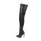 Stiletto Heel Square Toe Lace Up Knee High Full Zipper Over The Knee Long Matt Boots 