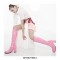 Square Heel Square Toe Lace Up Knee High Gogo Boots with Side Zip - White