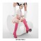 Square Heel Square Toe Lace Up Knee High Gogo Boots with Side Zip - White