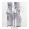 Platform High Heel Peep Toe Pole Dancing Lace Up Ankle Snake Holographic Boots - White