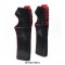 Lobster Claw Heelless Gothic Fetish Corset Ballets Lace Up Platforms - Black Red
