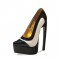 Round Toe Stiletto Lobster Claw Heels Platforms Gothic Oxford Bettie Page Pumps - Custom Color