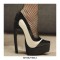 Round Toe Stiletto Lobster Claw Heels Platforms Gothic Oxford Bettie Page Pumps - Custom Color