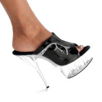 Karo Shoes 35 Black Patent/Clear