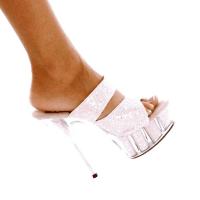 Karo Shoes 0927 Baby Pink Bead Glitter/Clear
